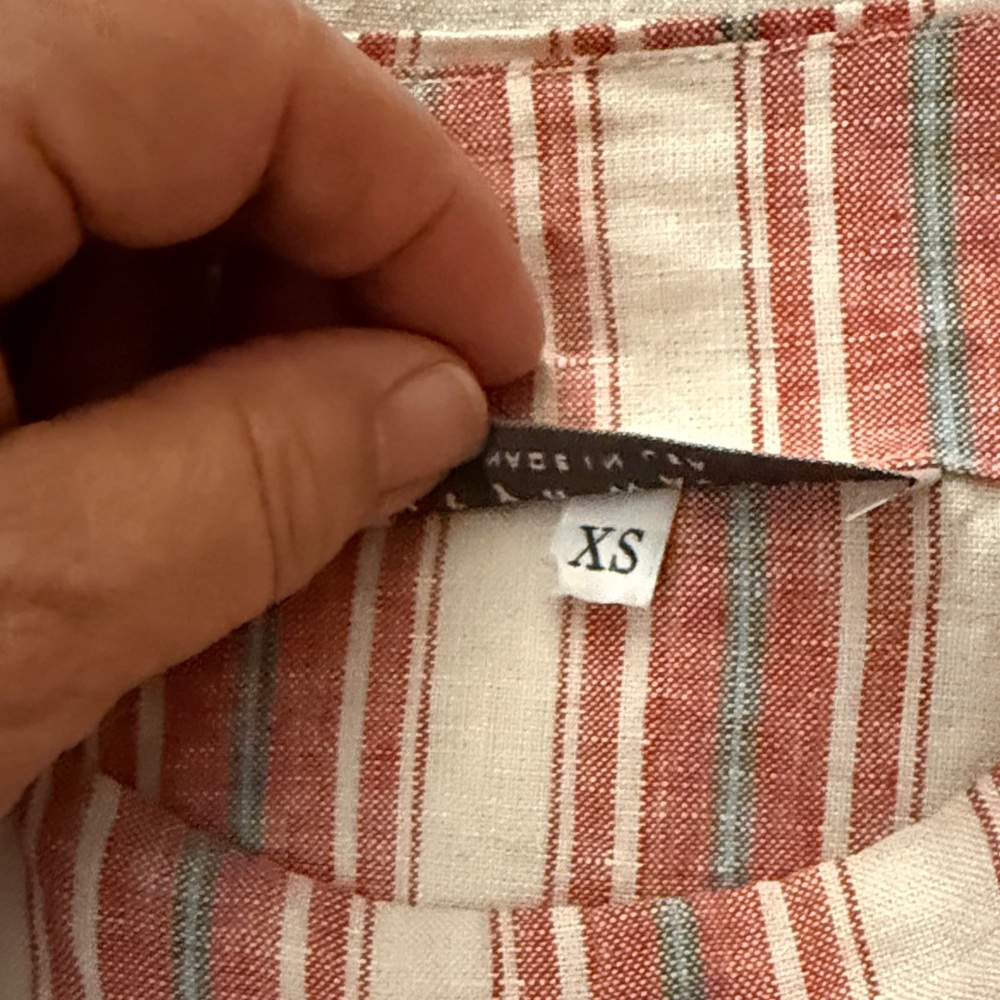 bryn Walker Striped Red and Cream Tunic - Picture 5 of 9